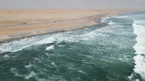Sea meets dunes