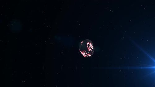 Asteroiden, die auf den Planeten Erde zusteuern und ihn bombardieren, verursachen Apokalypse