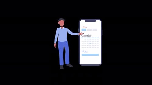 Appointment Booking Animation 4K On Alpha