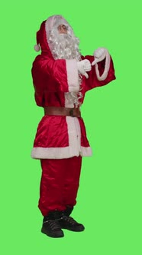 Father Christmas Gives Thumbs Down