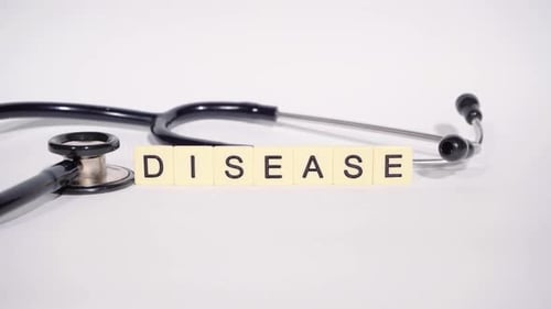 Stethoscope Near the Word Disease
