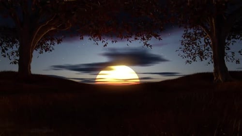 Autumn Landscape Sunrise