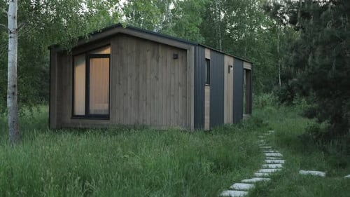 Modern Cabin in Rural Nature Setting