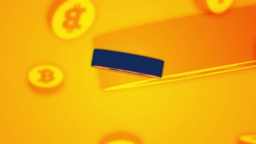 Dynamic Looping Bitcoin Cryptocurrency Coin Animation