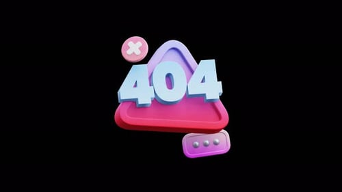 Warning 3d Icon Animation
