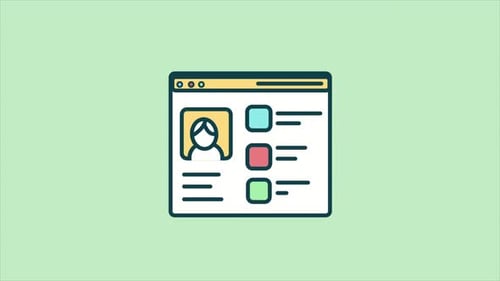 Flat 2 D Website Elements 4K