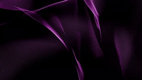 Dynamic Abstract Purple Wave Particle Loop Background