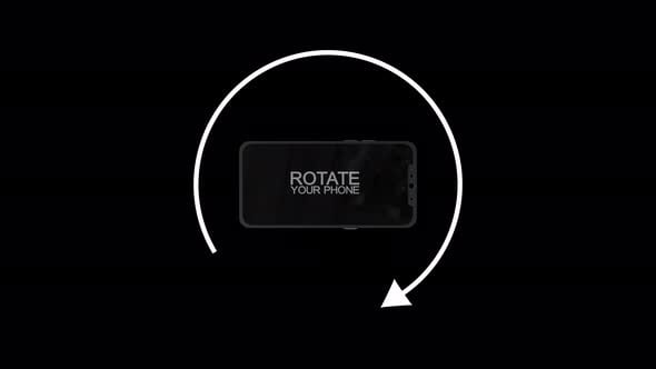 Animated Phone Rotation Prompt for Device Orientation, Backgrounds ...