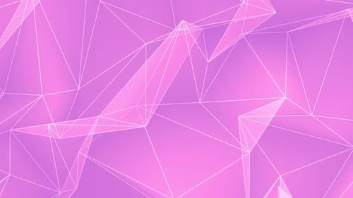 Abstract Pink Geometric Plexus Animated Background