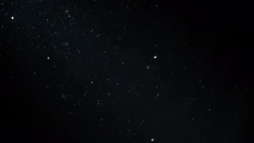 Dust particles flowing in the dark
