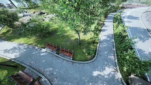Aerial View of Beautiful Park