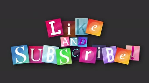 Torn Paper Like and Subscribe Animated Title