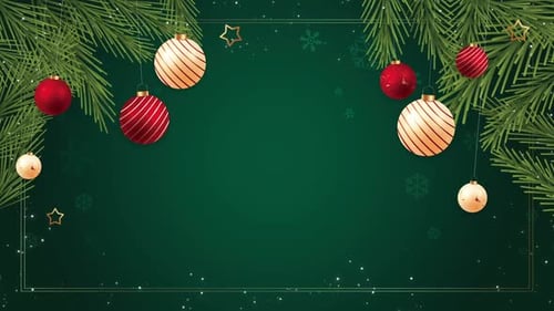 Green Background For Christmas Celebration