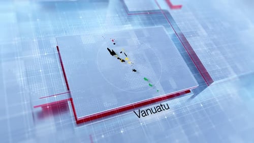Anzeige der Vanuatu-Karte