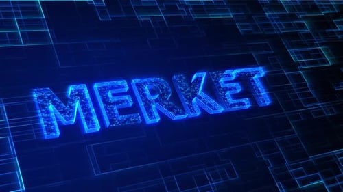 Market text animation 4k. Vd 732