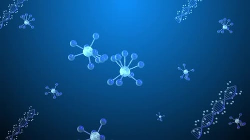 Molecule DNA Cell animation design