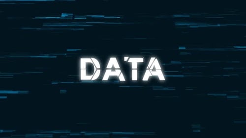 Animación de texto de datos