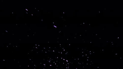 Montée en puissance de particules violettes dynamiques