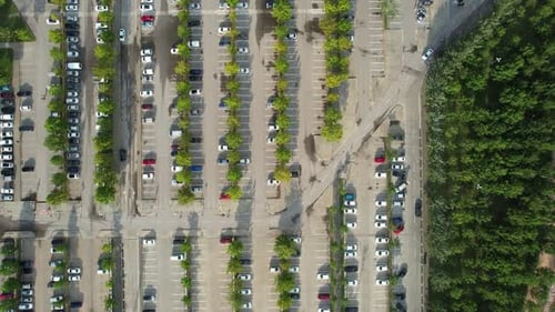 Aerial Car Parking Area in Mall