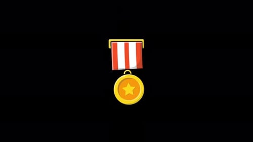 Modern Animated Award Medal Icon Reveal