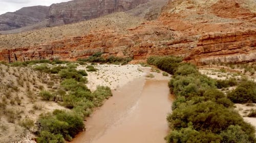 Desert River In Utah