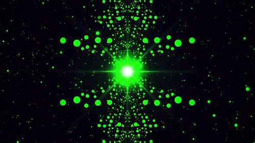 Green Particles VJ Tunnel Loop V6