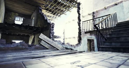 Abandoned Building Reveals Decay and Neglect in an Urban Environment