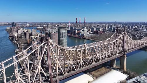 Queensboro Bridge At Manhattan In New York United States.
