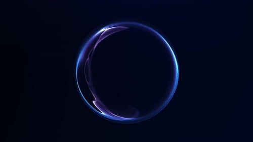 Fluid Light Circle Reveal Title Animation