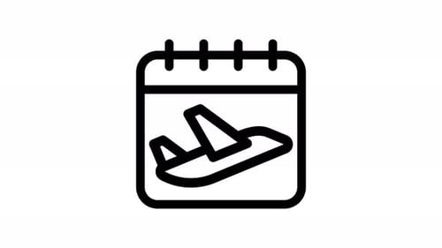 schedule line icon animation
