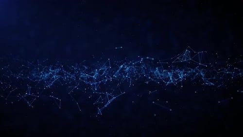 Digitale Cybertechnologiewelle — Hintergrund von Data Funnel Ai Network Quantum Big Data Cyberpunk