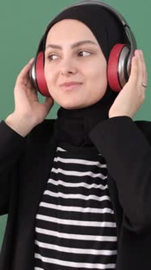 Islamic Girl Listening Music