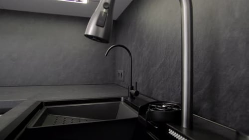 Modern Kitchen Sink with Sleek Design and Minimalist Aesthetic in Contemporary Home