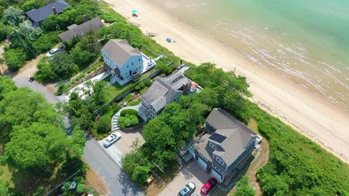 Cape Cod Home Facing Sandy Beach and Ocean