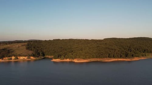 Aerial Lake and Forest