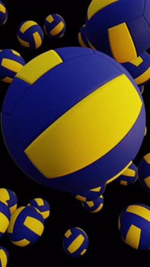 Volleyball Flying On Air Alpha 02 4K