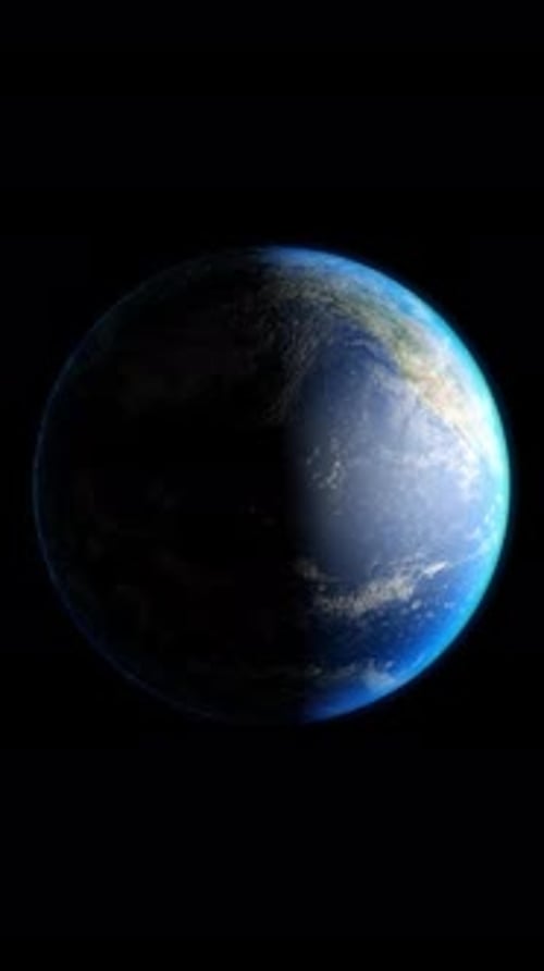 Vertical Video Captivating CG Earth Animation