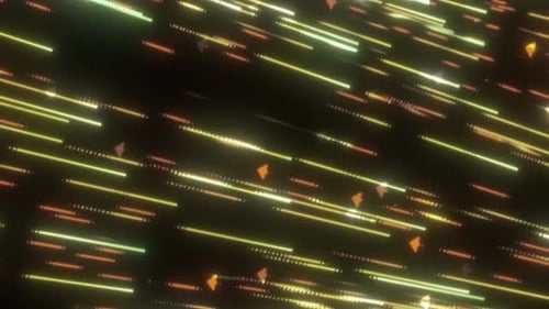 Futuristic Glowing Lines Digital Data Stream Background