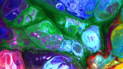 Abstract Colorful Ink Movements Spreads On Water Texture 148
