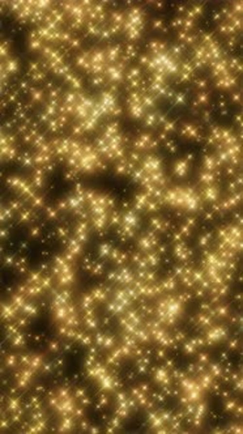 Estrelas douradas brilhantes verticais