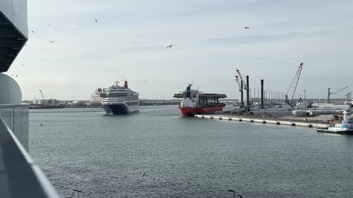 Cruise ships leaving Port Canaveral Florida