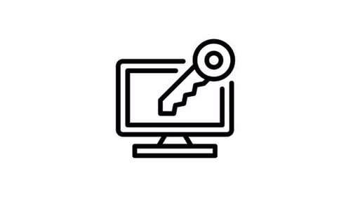 Icono Electrónico de Tecla de Animación