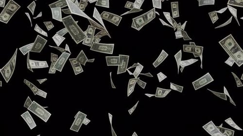 Dollar animation with alpha channel