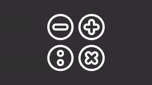 Mathematische Symbole Operationen arithmetische Rechensymbole Bildung