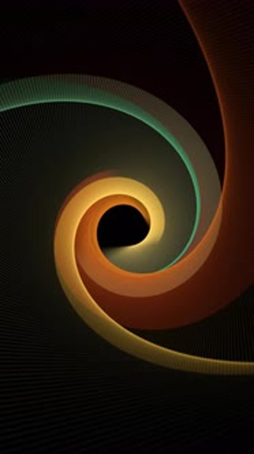 Retro Abstract Spiral Tunnel Loop