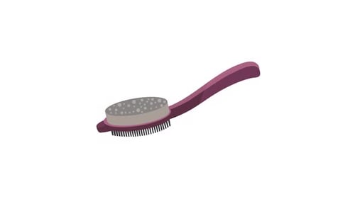 Flat Design Animated Body Brush Icon