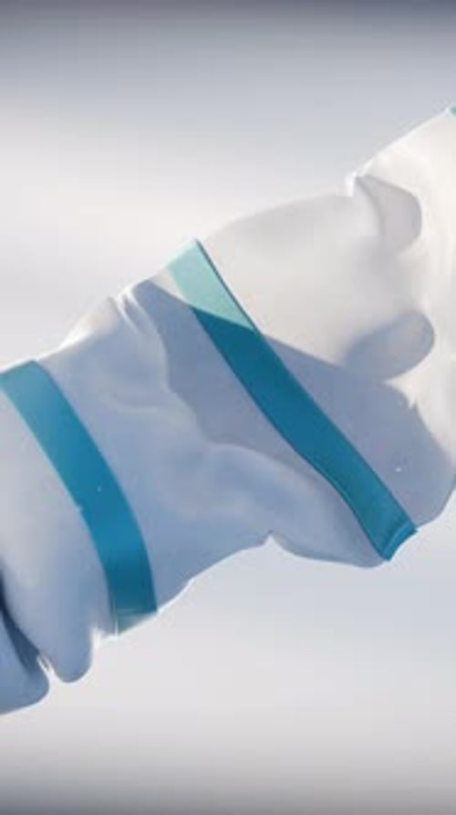 Animation 3D gonflante en forme de tissu coloré