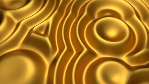 Abstract Golden Fluid Wave Background Loop