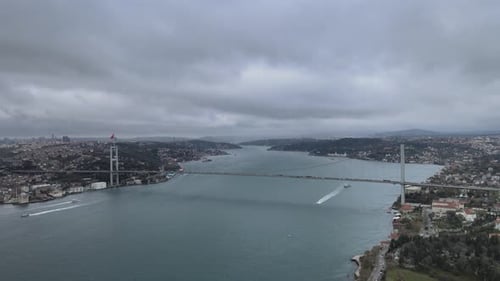 Aerial Istanbul Bosphorus