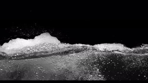 Submerge Collection: Bubble waves slowly floating from the bottom left side and spreading in the wat